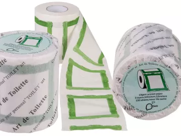 Toaletní papír - nakresli si sám - světle zelený