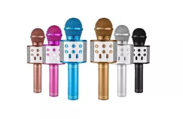 Karaoke mikrofon pro děti - zlatý
