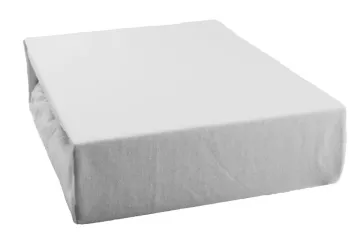 Jersey prostěradlo - bílé -  180 x 200 cm - BedStyle
