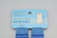 Ponožky pro psy s protiskluzovou podrážkou 3x7,5cm (M) - Modré s pruhy a obrázkem
