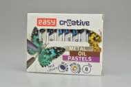 Olejové pastelky EASY - Set 8ks metalických barev