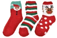 Vánoční termo ponožky Emi Ross XLF-H5507MC - 3 páry, velikost 35-38