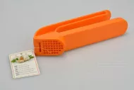 Plastový lis na česnek - Oranžový (17cm)