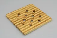 Bambusová podložka pod hrnce a pánve - Čtverec (12,5cm)