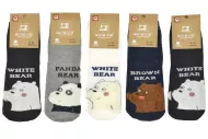 Dámské ponožky s medvídkem Aura.via NP1911 - 5 párů, velikost 38-41