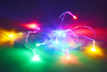 LED světýlka na baterie - 130 cm - 10 diod - multibarevné