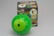 Plastový míček s otvory na krmení - Zelený (12,5cm)