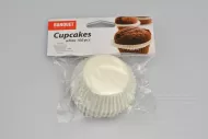 Cukrářské košíčky Cupcakes BANQUET 100ks - Bílé (6x2,2x4,5cm)