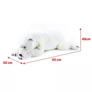 plyšový medvěd lední ležící 109 cm