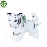 Plyšový tygr bílý mládě stojící, 22 cm