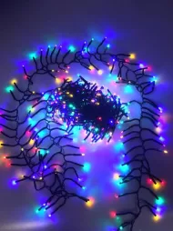 Vánoční osvětlení - jehličí - 480 LED - barevné - venkovní