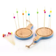 Bambusový set na jednohubky - mini prkénka - 16 částí - TakeTokio