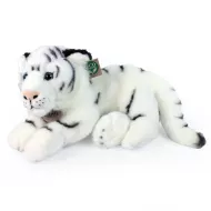 plyšový tygr bílý - ležící - 35 cm
