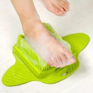 Masážní kartáč na nohy - zelený