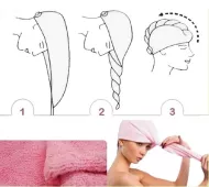 Ručník - turban na vysoušení vlasů pro děti