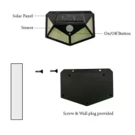 Solarní LED světlo s detekcí pohybu SH-100 - 100 LED - 1 ks