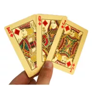 Pokerové zlaté hrací karty (54 karet)