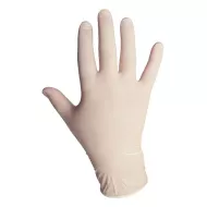 Jednorázové latexové rukavice VIGO - pudrované, nesterilní, bílé, velikost L, 100ks