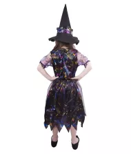 karnevalový kostým čarodějnice barevná vel. M