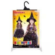 karnevalový kostým čarodějnice barevná vel. S