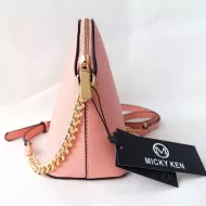 Micky Ken Luxusní kabelka MK225 - růžová