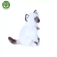plyšová kočka siamská sedící, 25 cm, ECO-FRIENDLY