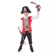 kostým pirát s kloboukem vel. M