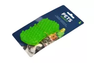 Gumový masírovací kartáč pro psy - Zelený (11,5cm)