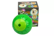Plastový míček s otvory na krmení - Zelený (12,5cm)