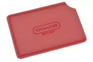 Kapesní mini zrcátko o velikosti platební karty 8,5x5,3 cm - červené