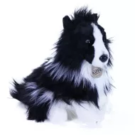 plyšový pes border kolie sedící, 30 cm