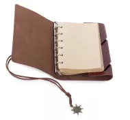 Cestovatelský deník v kožených deskách