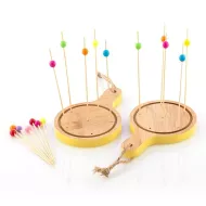 Bambusový set na jednohubky - mini prkénka - 16 částí - TakeTokio