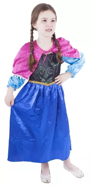karnevalový kostým princezna zimní království - Anna, vel. S