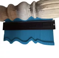 Obrysová šablona s plastovými lamelami - 12 cm - modrá