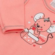 Kojenecká košilka New Baby Mouse lososová
