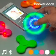 LED Spinner s reproduktorem a Bluetooth InnovaGoods - oranžový