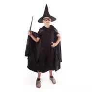 kostým plášť Čaroděj s kloboukem na Halloween