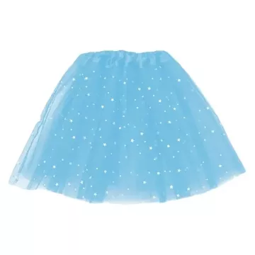 Princeznovská sukně s LED světlem - modrá