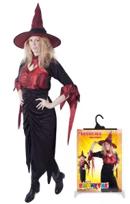 karnevalový kostým čarodějnice pro dospělé, vel. M