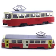 Kovová tramvaj Tatra T3 - 18,5 cm - červená