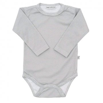 Kojenecké bavlněné body Baby Service Retro šedé Kojenecké bavlněné body Baby Service Retro šedé