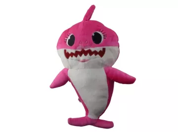 Zpívající plyšový žralok - růžový