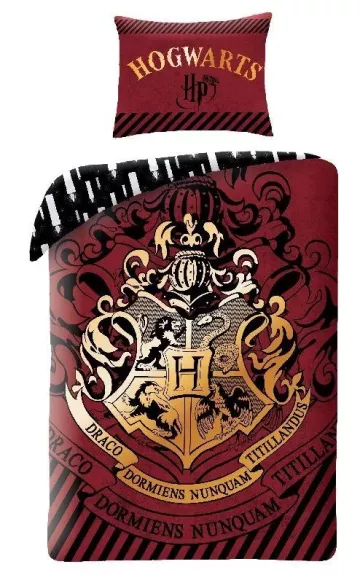 Bavlněné povlečení - Harry Potter Burgund - 140 x 200 - Halantex