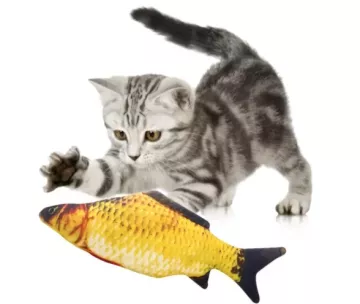 Plyšová ryba pro kočky 20 cm - různé druhy