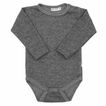 Zimní kojenecké body Baby Service Retro šedé Zimní kojenecké body Baby Service Retro šedé
