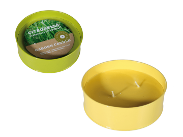 Citronelová svíčka v kovové misce Citronelová svíčka v kovové misce