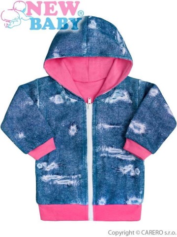 Kojenecká mikinka s kapucí New Baby Light Jeansbaby růžová Kojenecká mikinka s kapucí New Baby Light Jeansbaby růžová