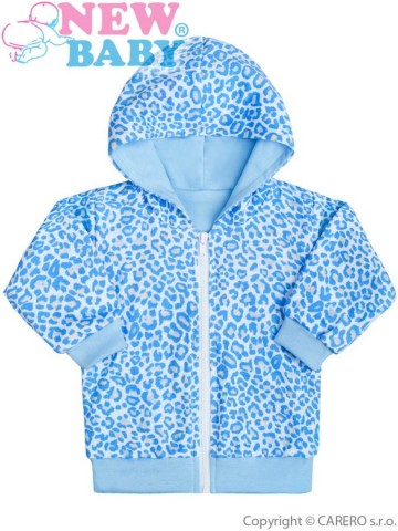 Kojenecká mikinka s kapucí New Baby Leopardík modrá Kojenecká mikinka s kapucí New Baby Leopardík modrá