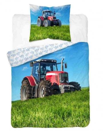 Povlečení Traktor červený 140/200, 70/80 Povlečení Traktor červený 140/200, 70/80